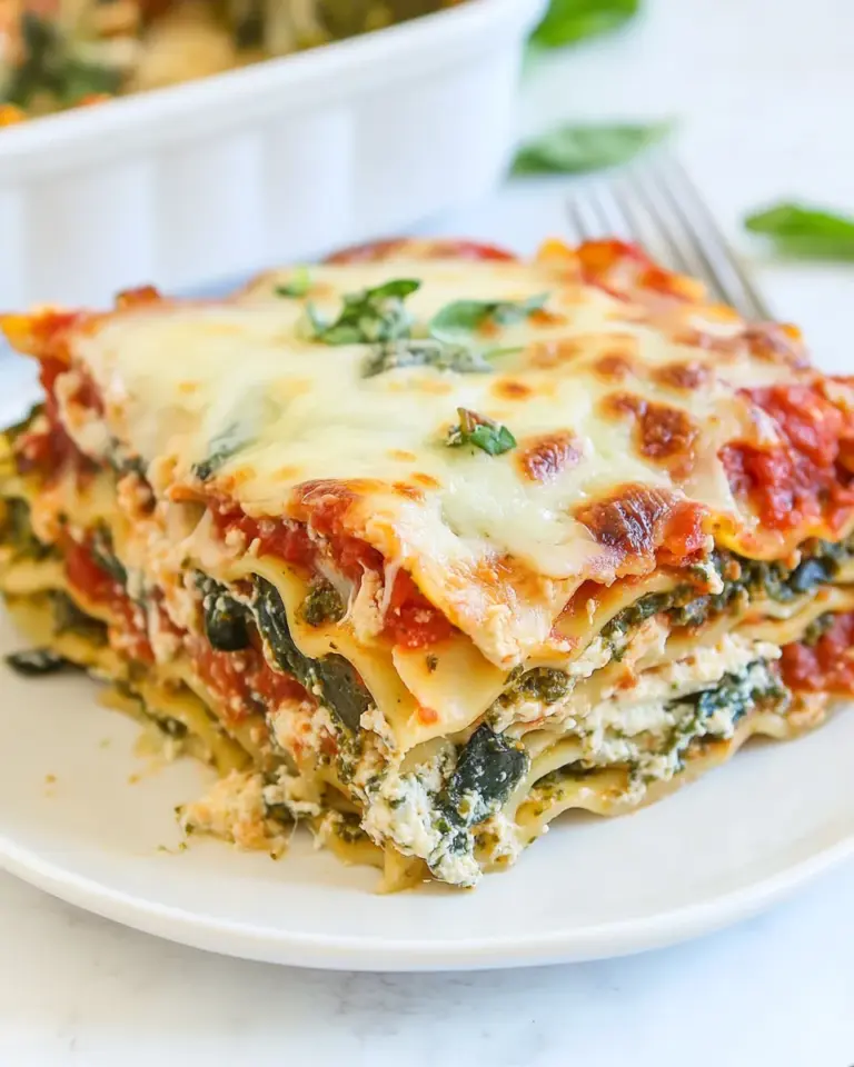 Easy Super Fast Spinach, Pesto and Cheese Lasagna photo