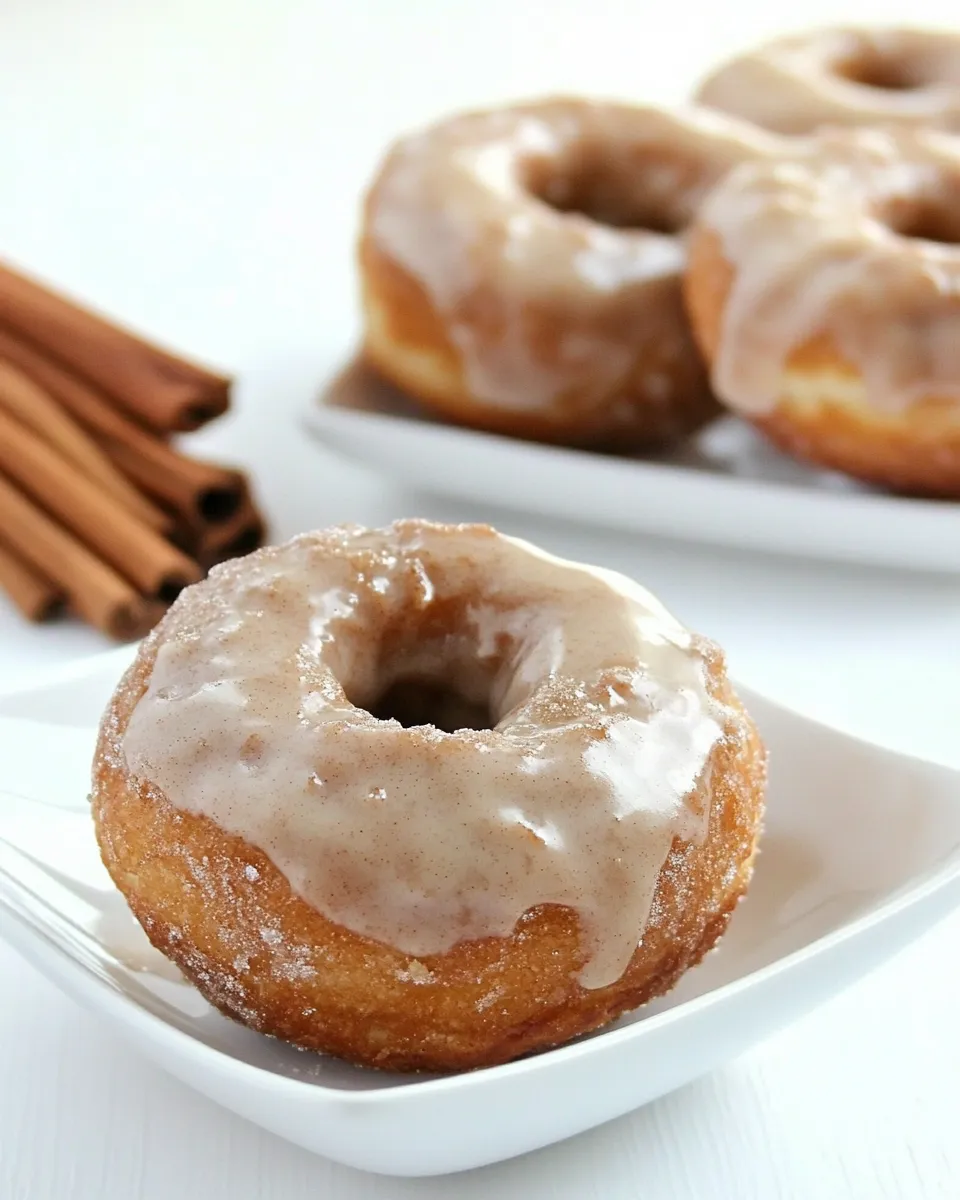 Homemade Super Simple Cinnamon Bun Donuts photo