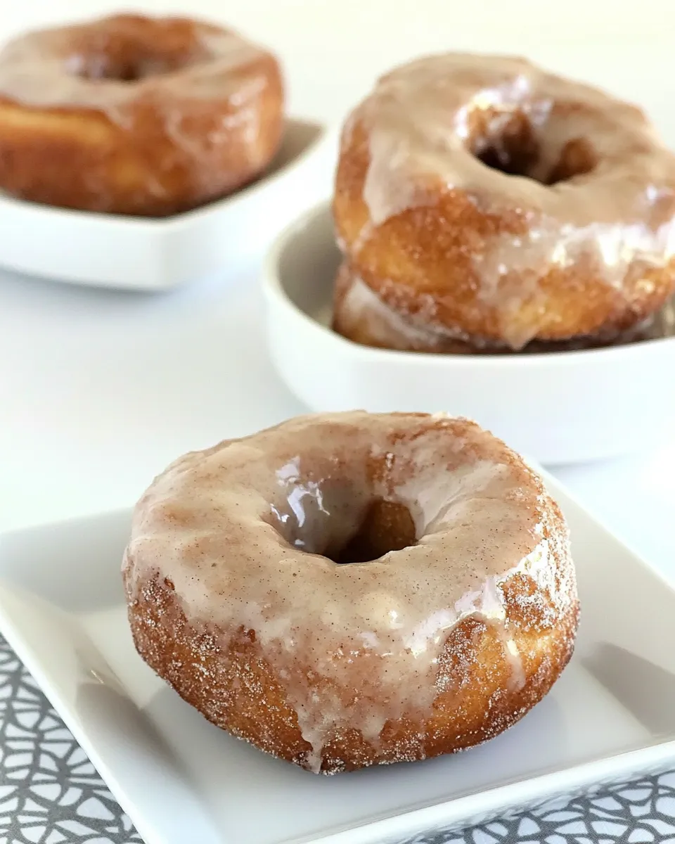 Easy Super Simple Cinnamon Bun Donuts recipe photo