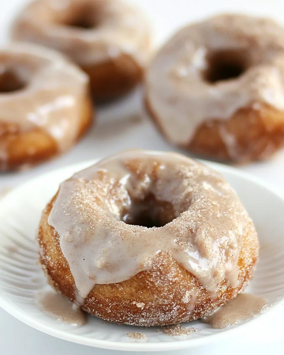 Delicious Super Simple Cinnamon Bun Donuts shot