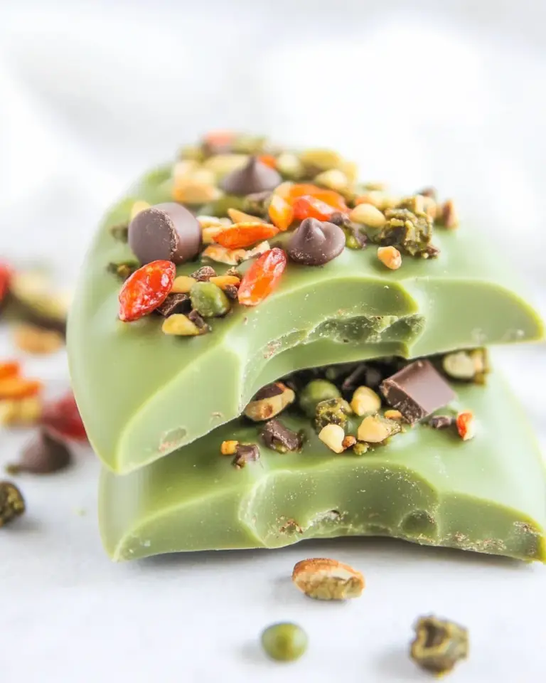 Homemade Superfood Matcha Green Tea Chocolate Bark photo