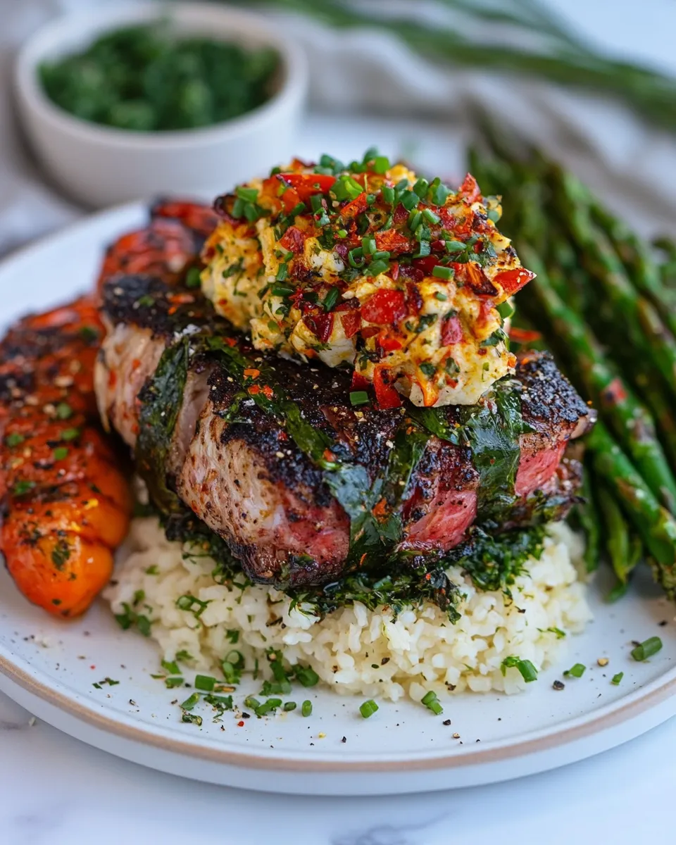Delicious Surf And Turf dish photo