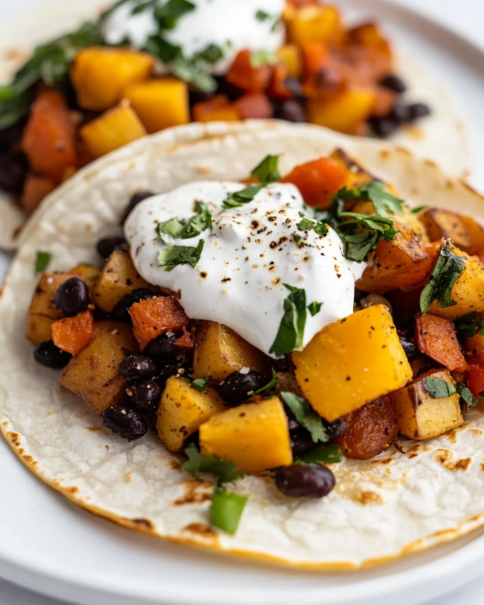 Easy Sweet Potato Black Bean Breakfast Tacos photo