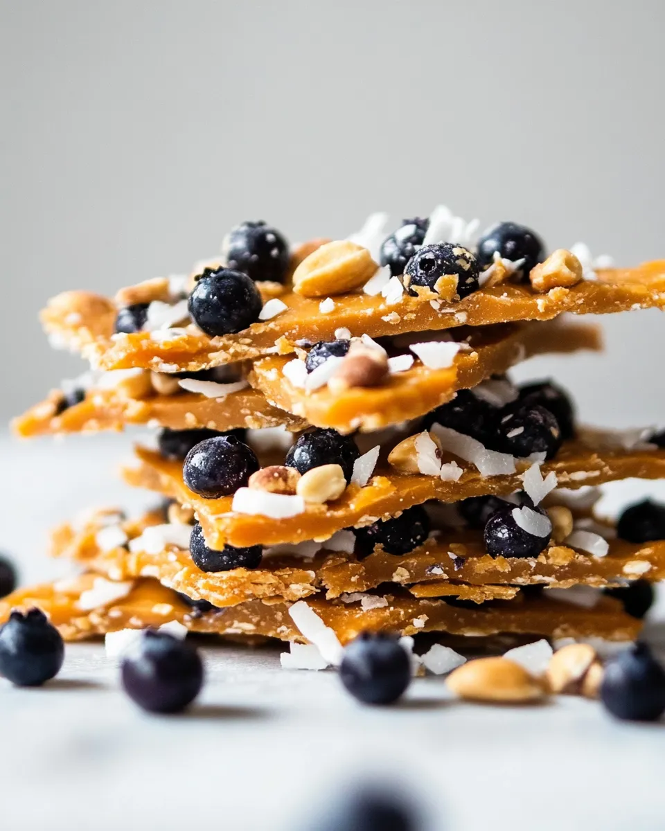 Homemade Sweet Potato Blueberry Coconut Cashew Bark photo