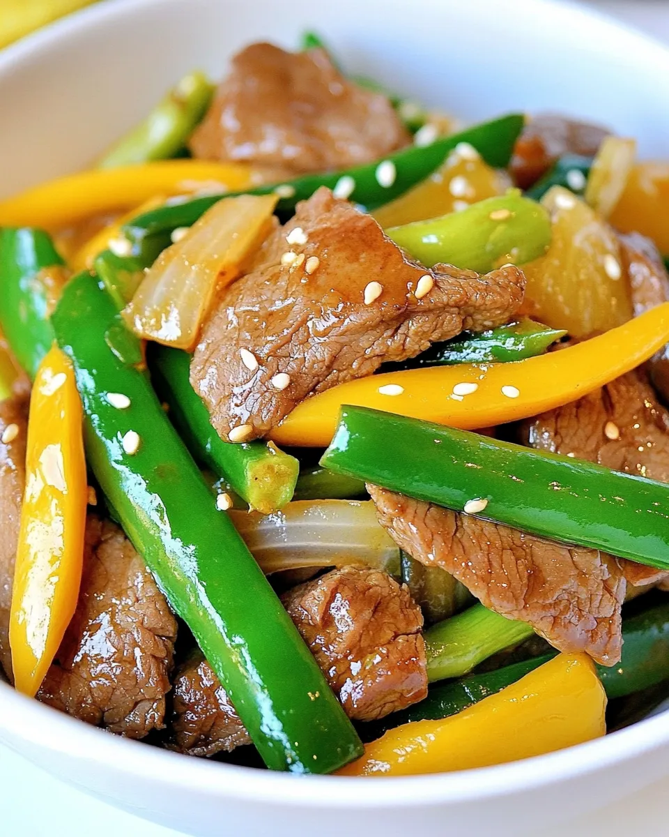 Delicious Szechuan Orange Ginger Beef shot