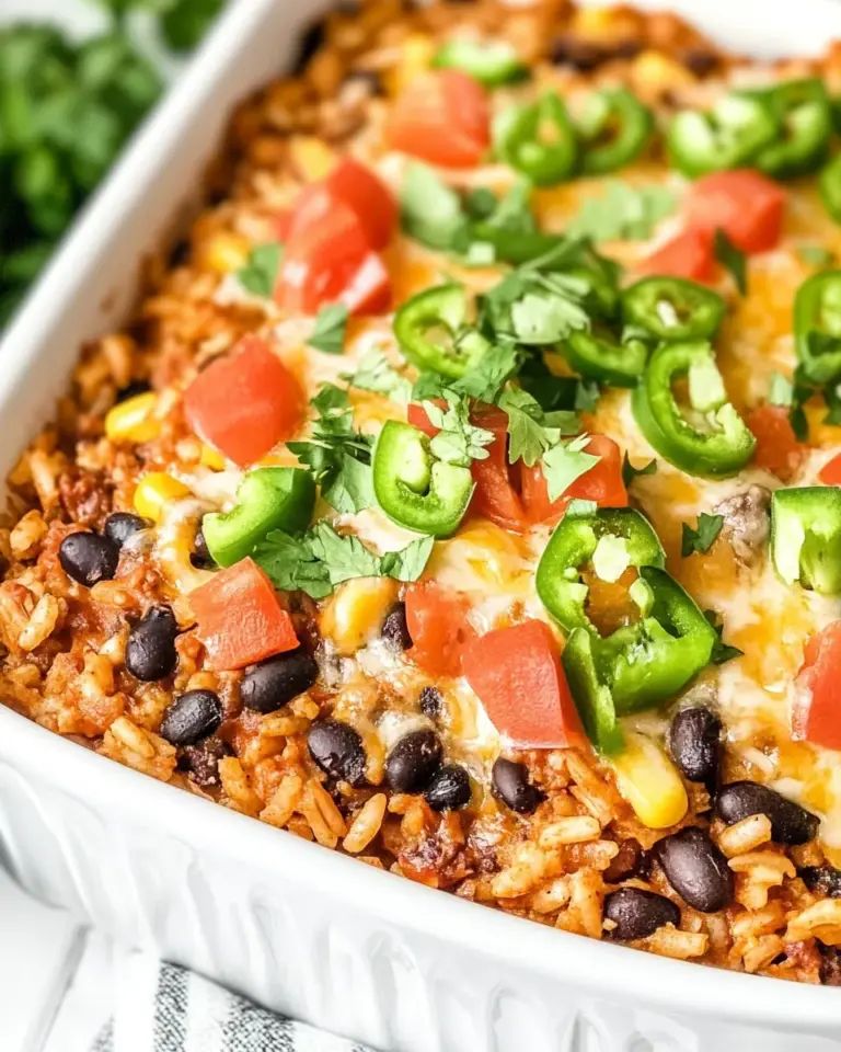Homemade Taco Black Bean & Rice Casserole photo