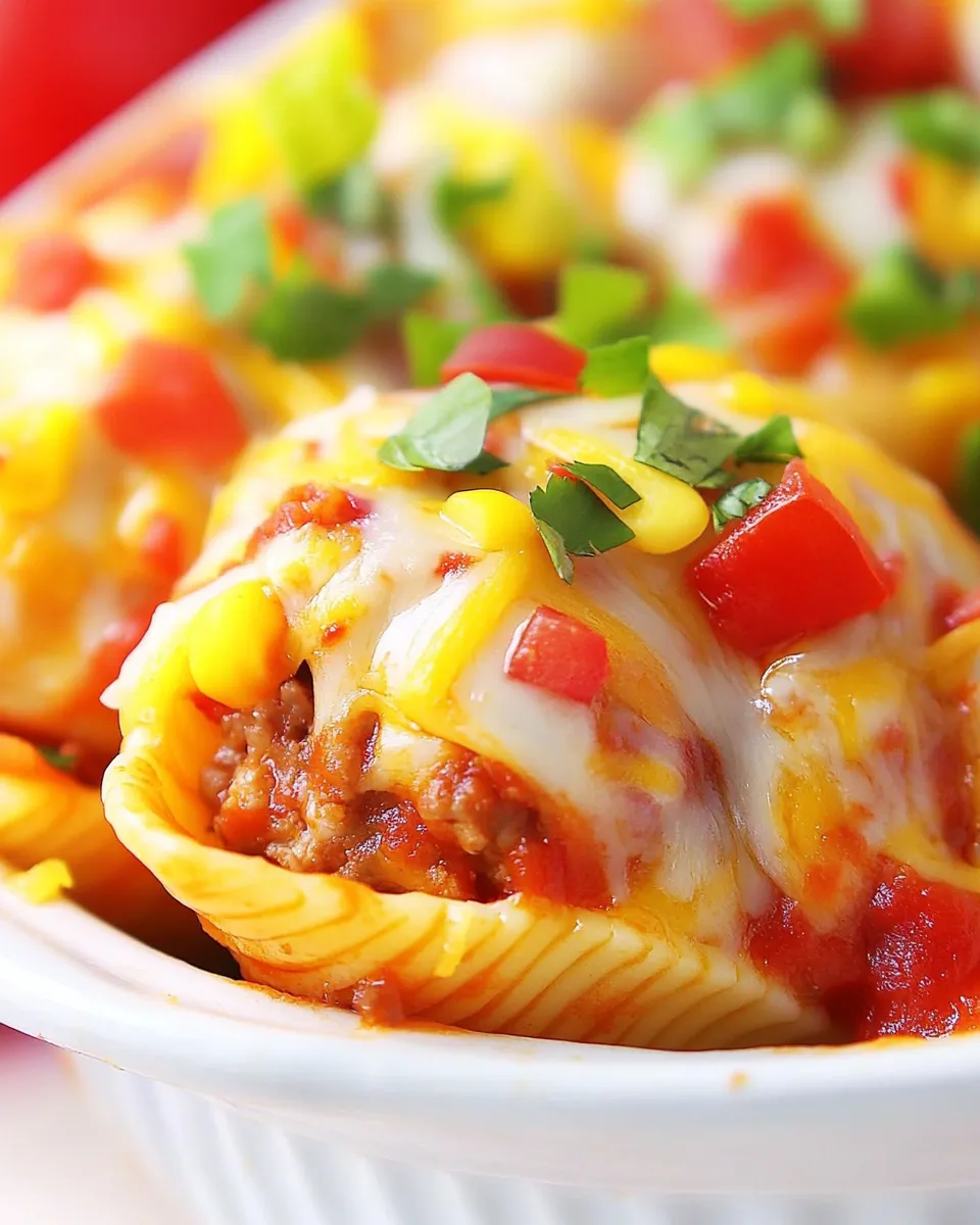 Easy Taco Stuffed Pasta Shells Recipe photo