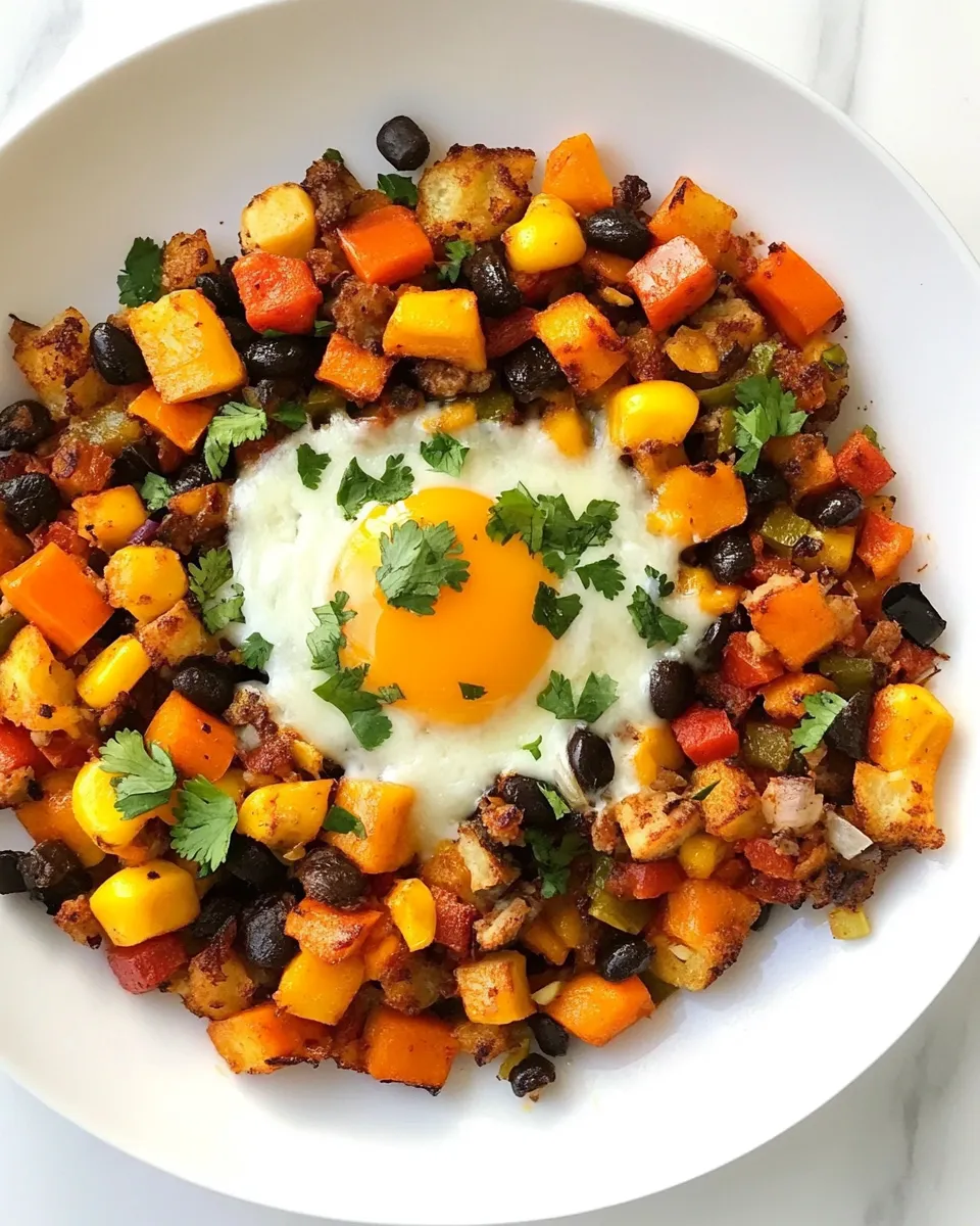 Delicious Tex-Mex Breakfast Hash shot