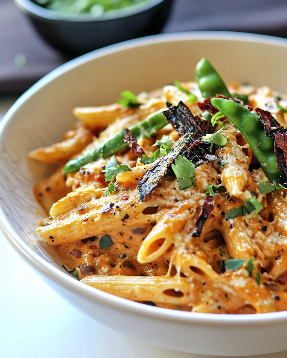 Homemade TexMex Roasted Red Pepper Pasta photo