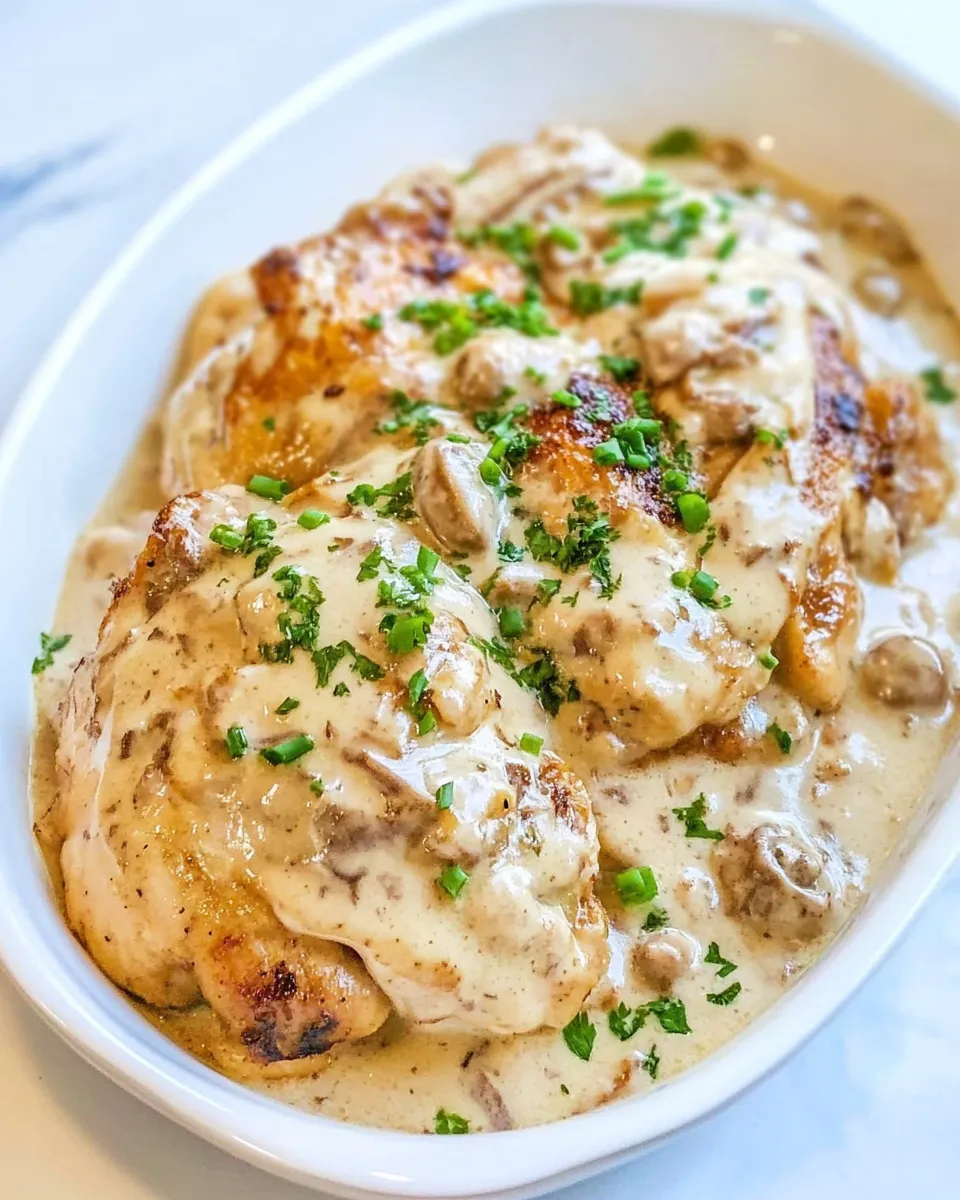 Classic Texas Roadhouse Smothered Chicken recipe image