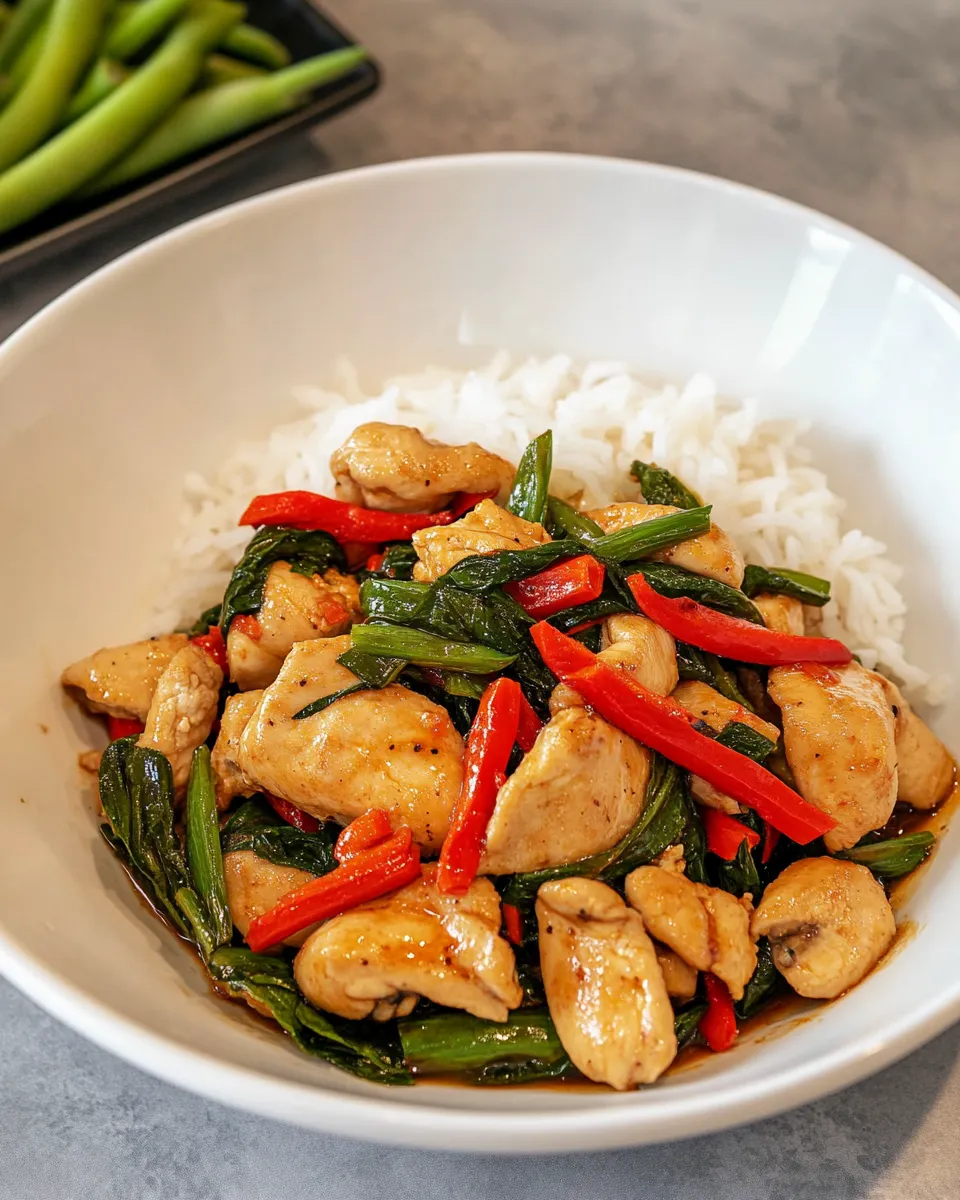 Homemade Thai Basil Chicken Recipe photo
