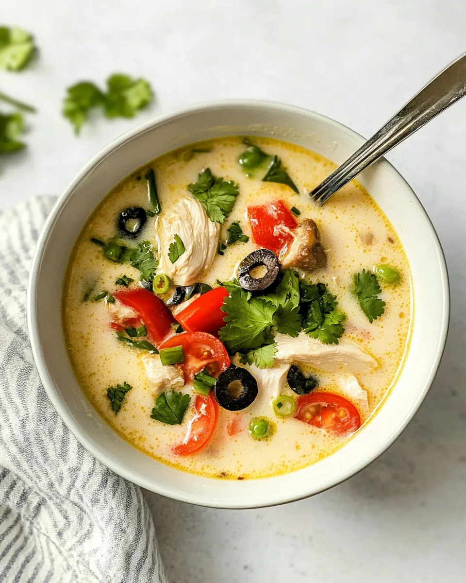 Homemade Thai Coconut Chicken Soup (Tom Kha Gai) photo