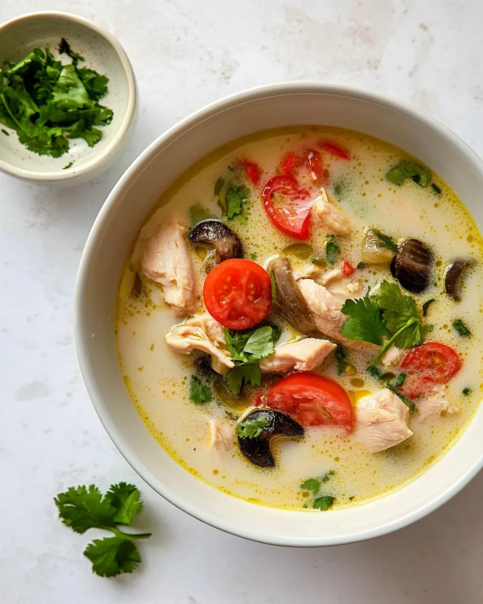 Classic Thai Coconut Chicken Soup (Tom Kha Gai) image