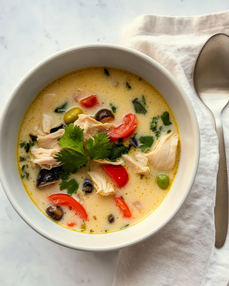 Easy Thai Coconut Chicken Soup (Tom Kha Gai) recipe photo