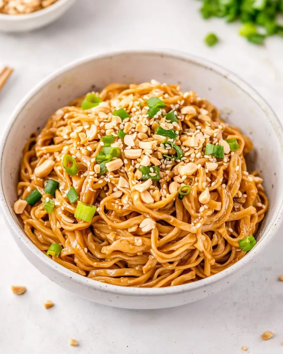 Homemade Thai Peanut Sesame Noodles recipe photo