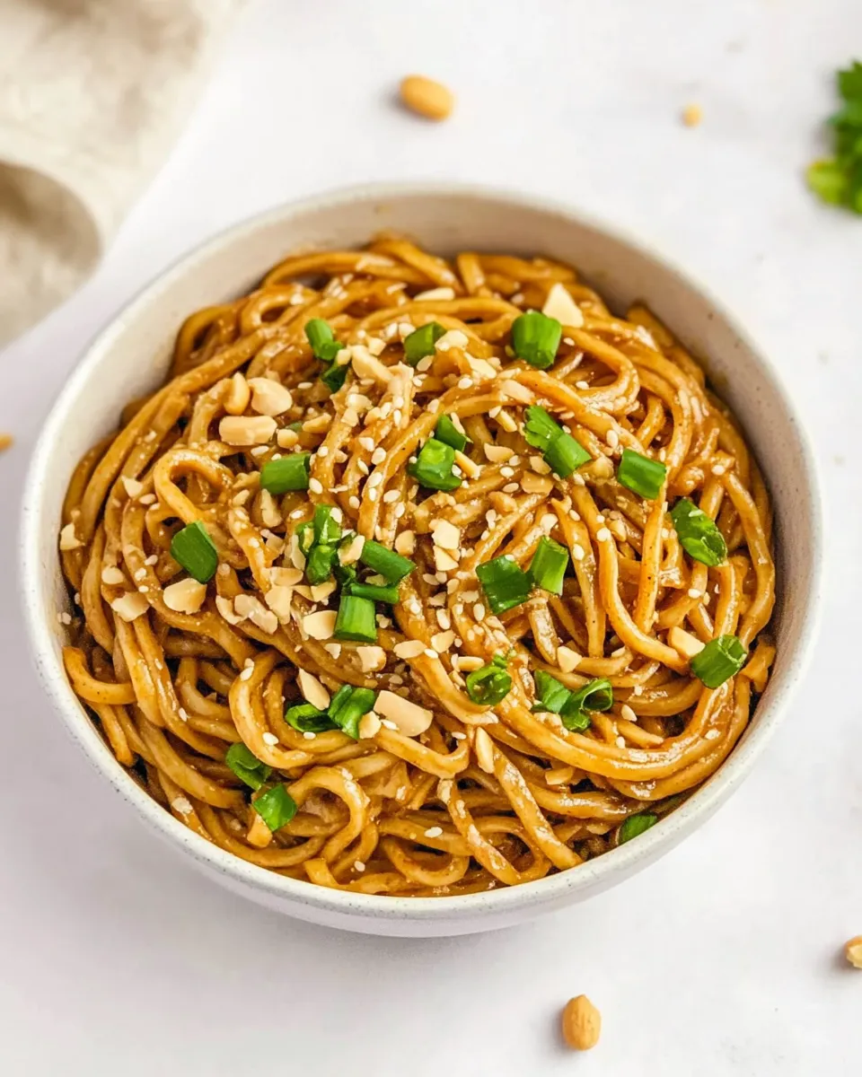 Classic Thai Peanut Sesame Noodles dish photo
