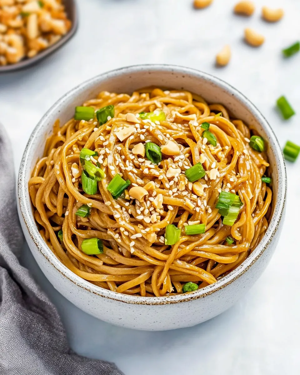 Delicious Thai Peanut Sesame Noodles image