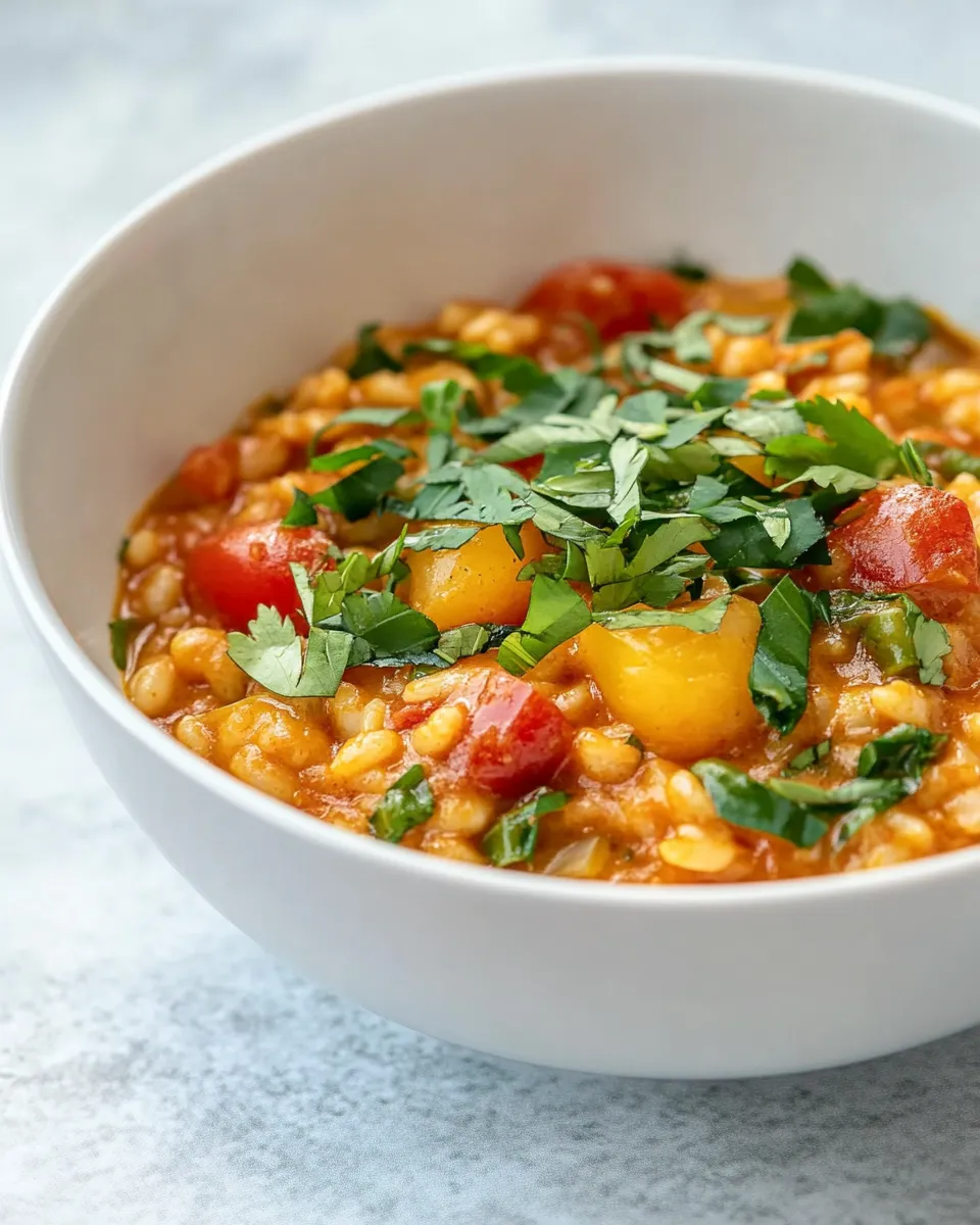 Homemade Thai Red Curry Risotto recipe photo