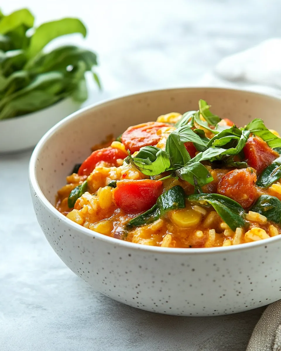 Delicious Thai Red Curry Risotto dish photo