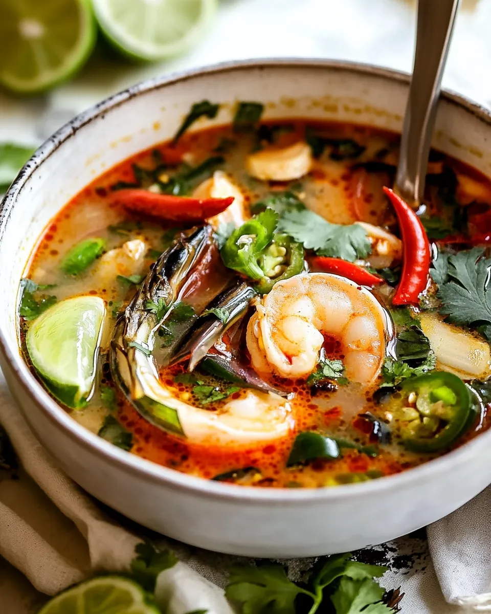 Homemade Thai Tom Yum Soup Recipe photo
