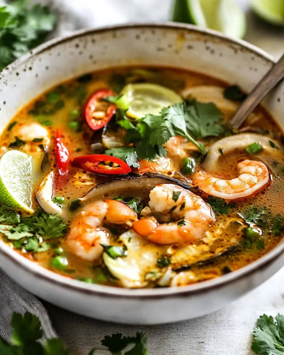 Delicious Thai Tom Yum Soup Recipe dish photo