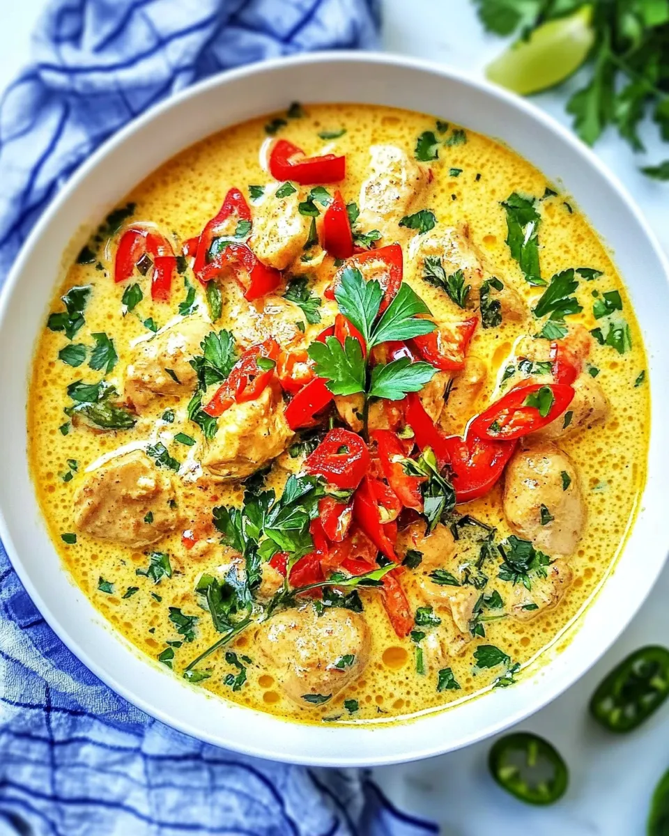 Homemade Thai Yellow Curry Chicken photo