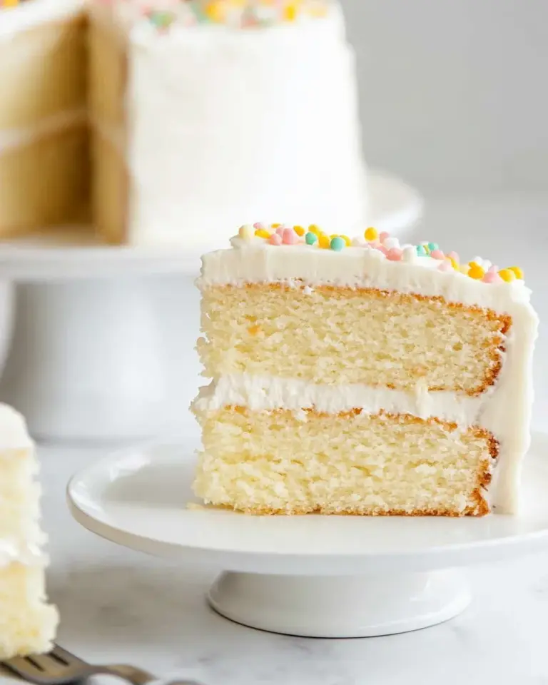 Homemade The Absolute Best White Cake photo