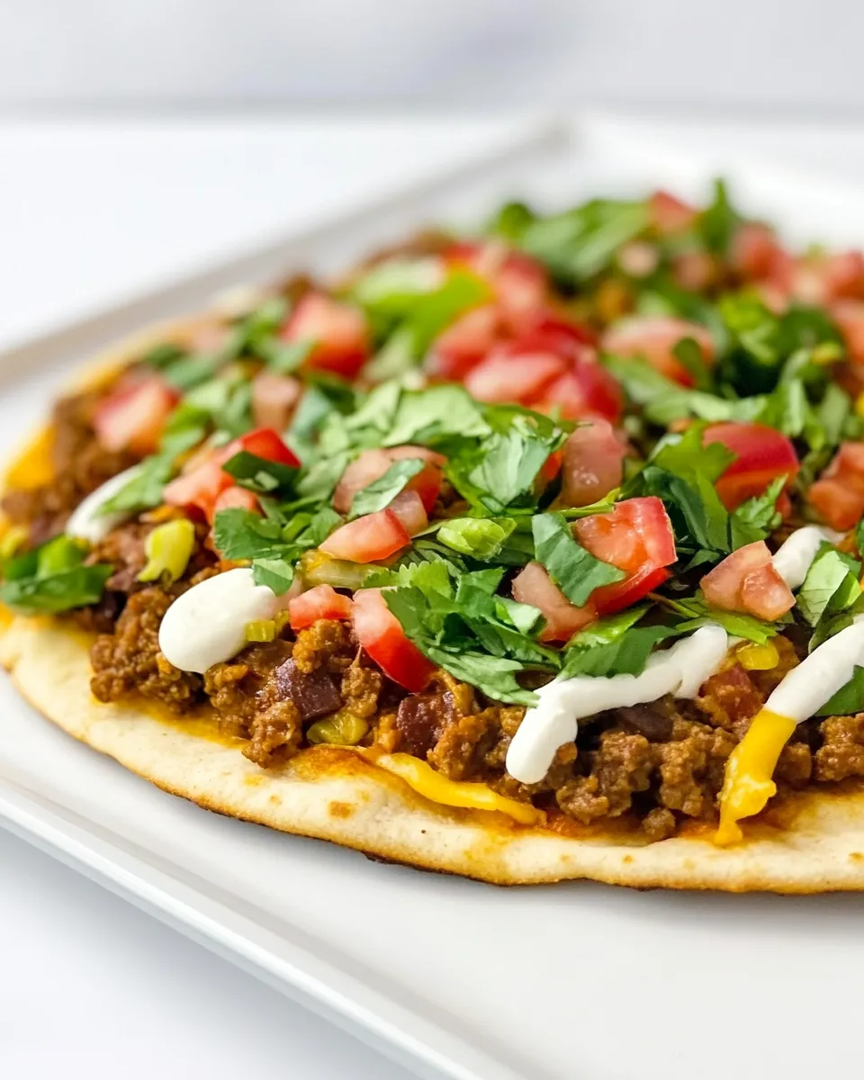 Delicious The Best Taco Pizza recipe photo