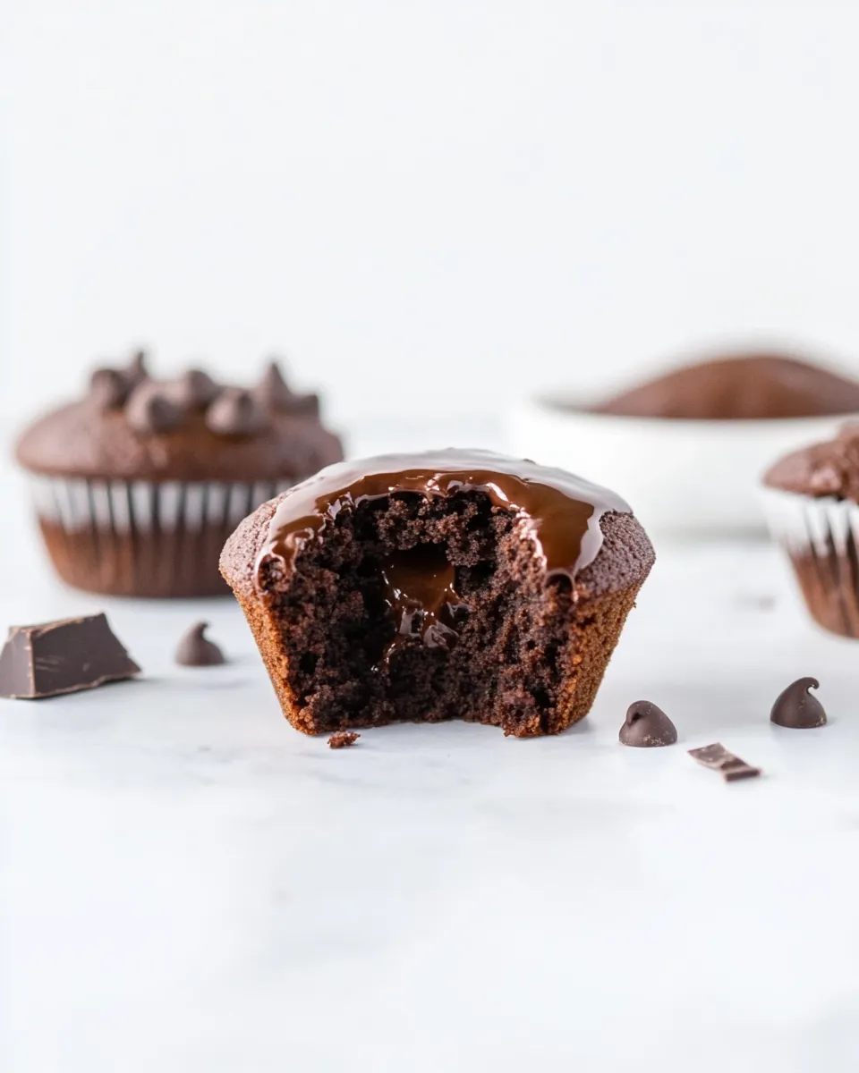 Easy The EASIEST Vegan Chocolate Muffins photo