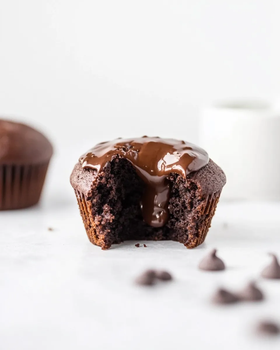 Delicious The EASIEST Vegan Chocolate Muffins image