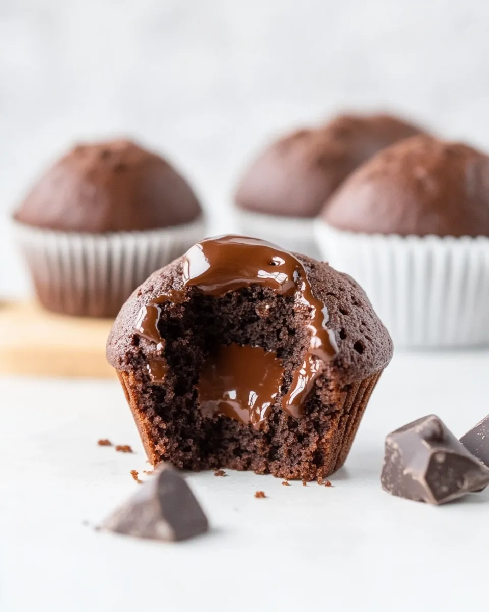 Quick The EASIEST Vegan Chocolate Muffins shot