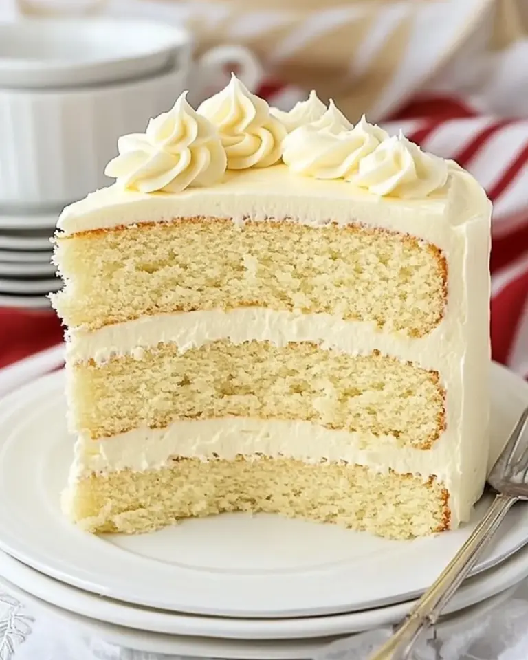 Homemade The Perfect White Birthday Cake Recipe photo