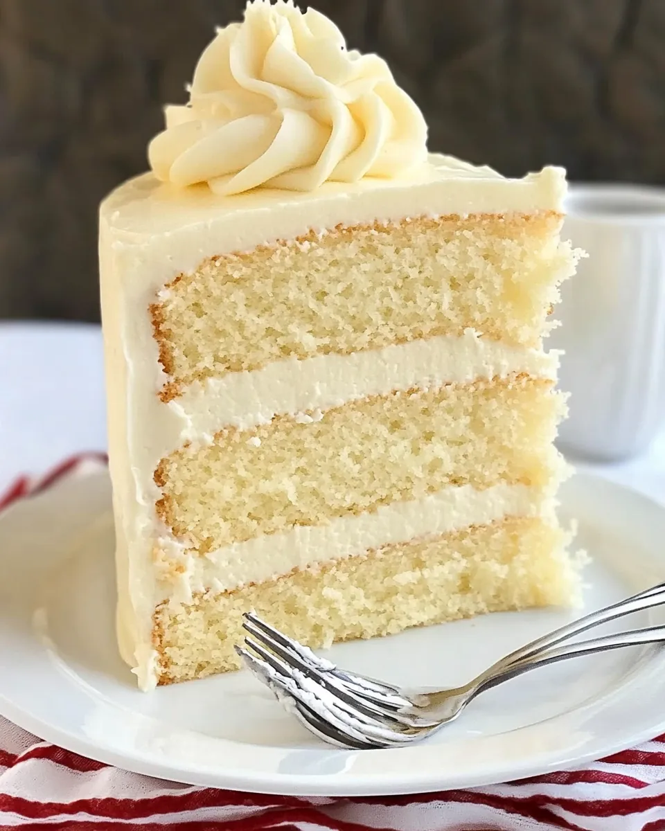 Delicious The Perfect White Birthday Cake Recipe recipe photo