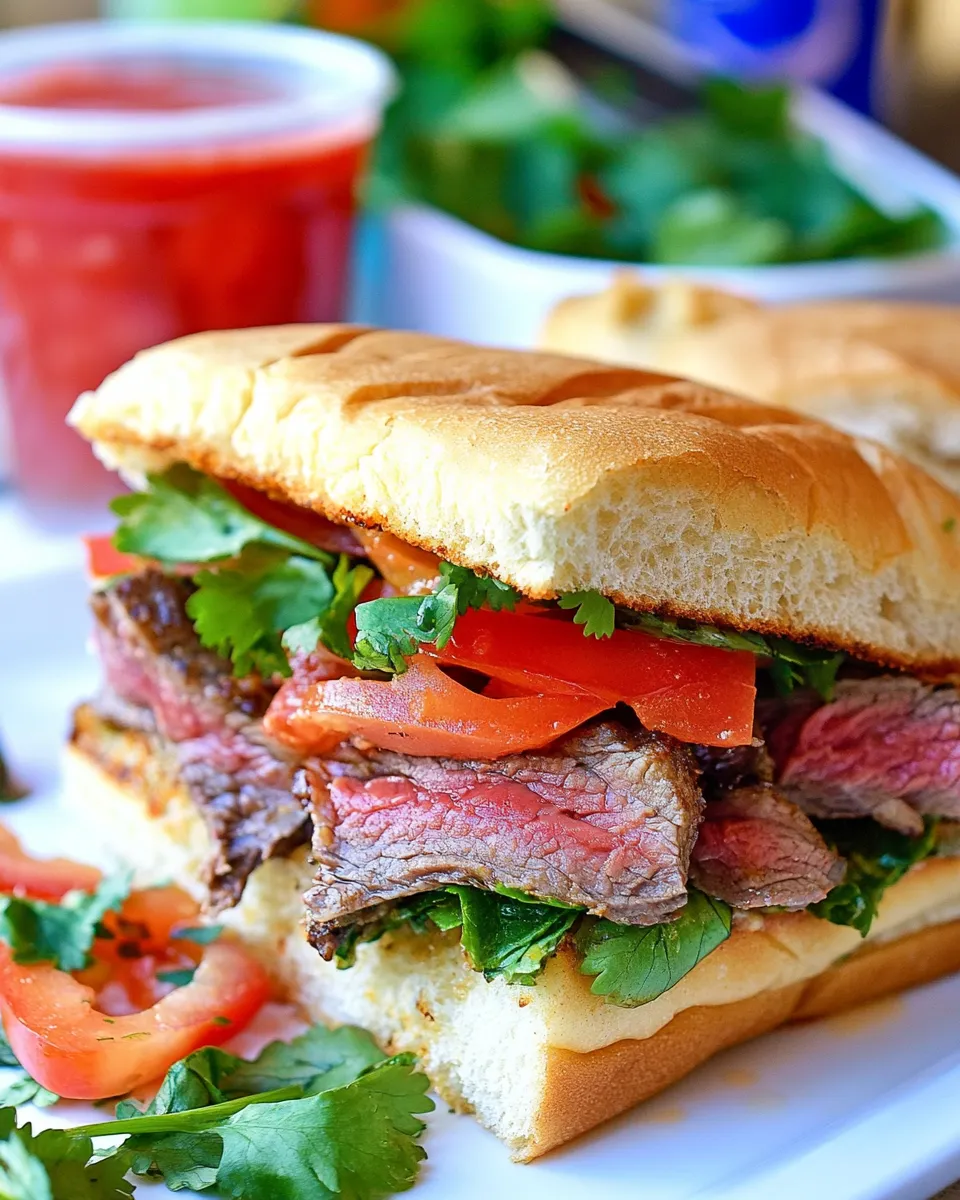 Delicious Torta Recipe (Mexican Steak Sandwich) recipe photo