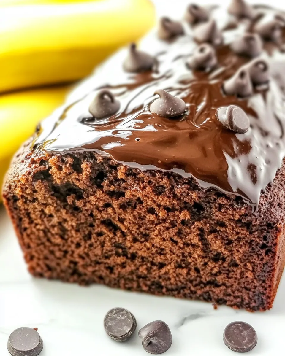 Homemade Triple Chocolate Banana Bread photo