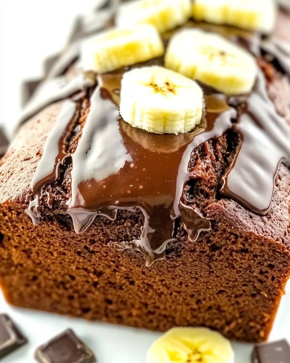 Delicious Triple Chocolate Banana Bread image