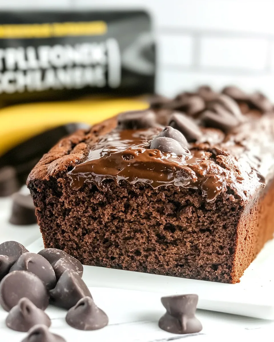 Tasty Triple Chocolate Banana Bread shot