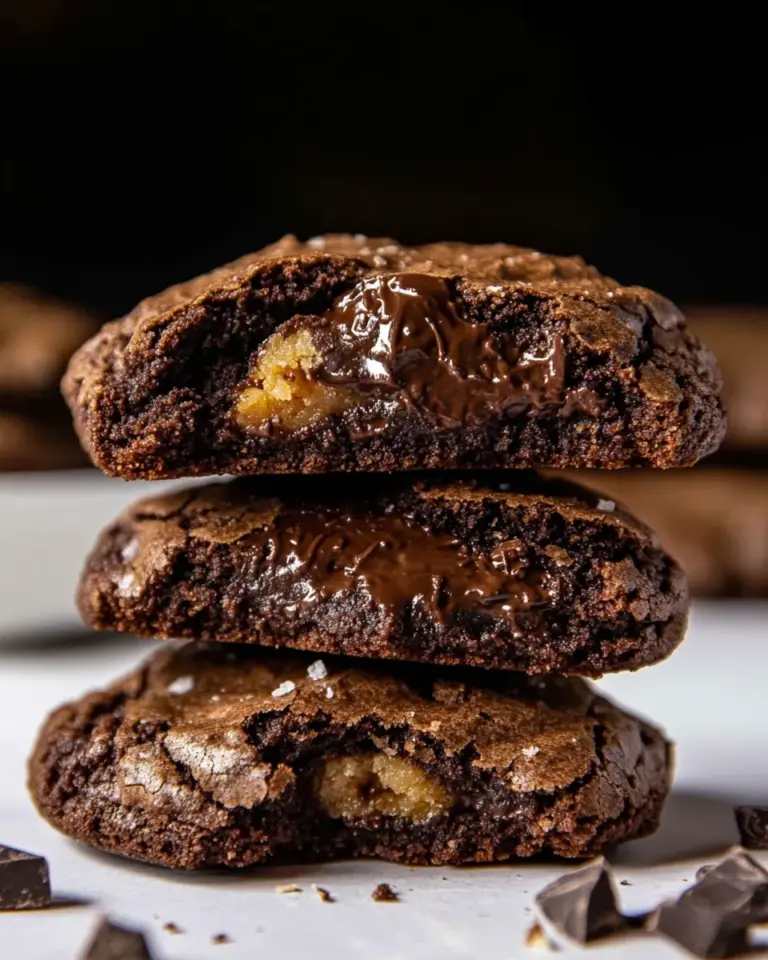 Homemade Triple Chocolate Brownie Cookies photo