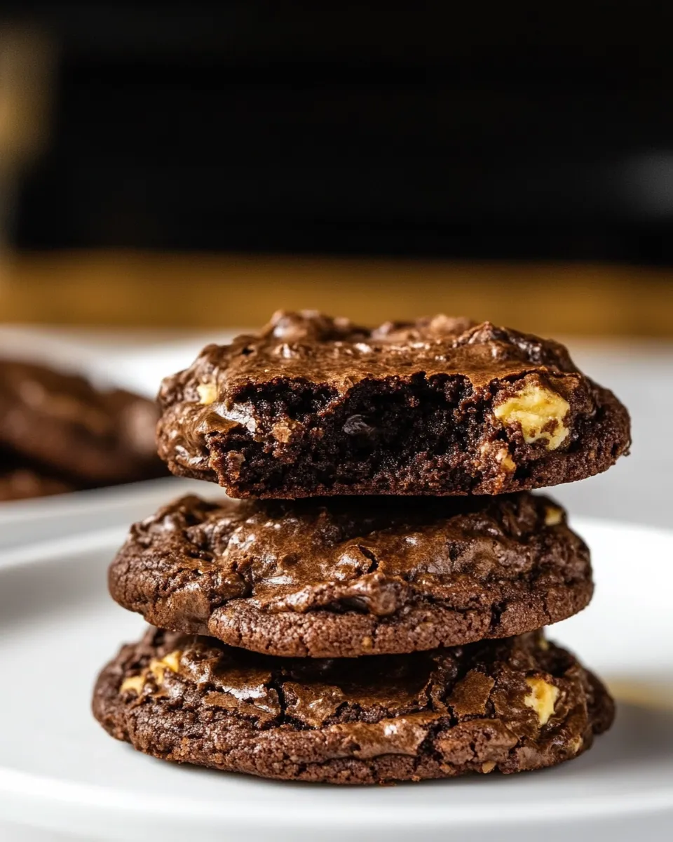 Classic Triple Chocolate Brownie Cookies image
