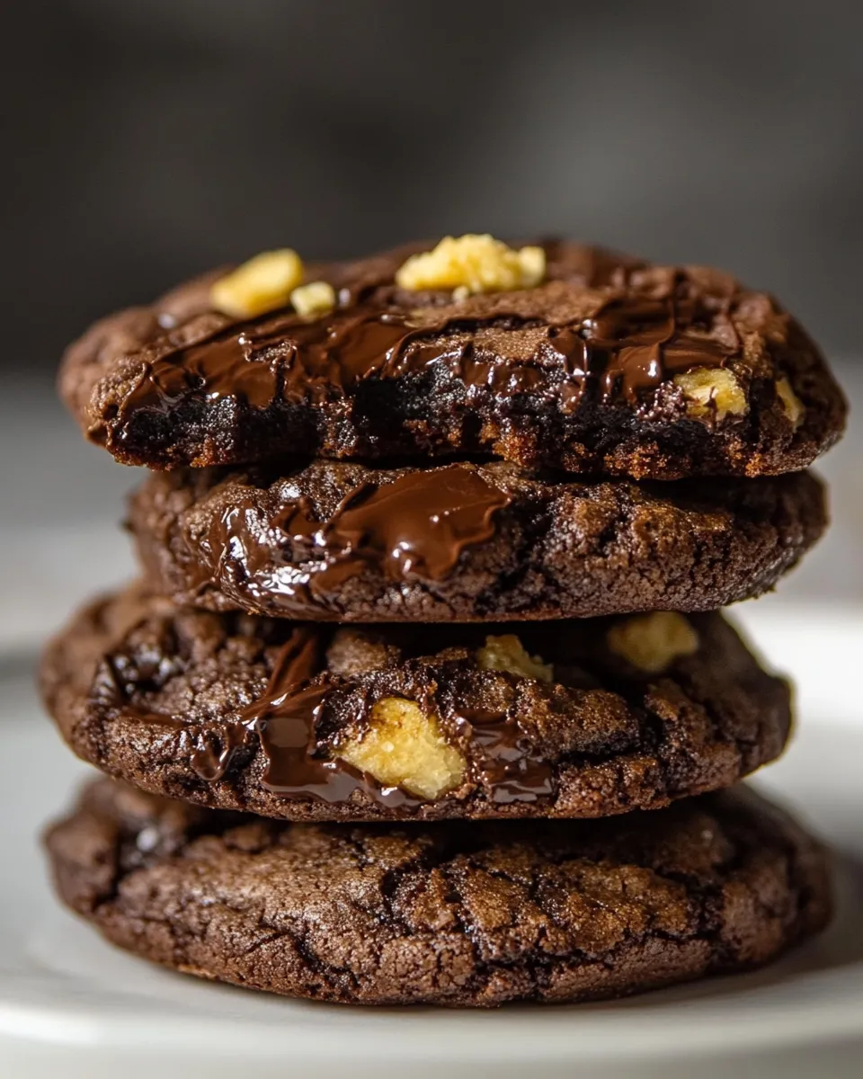 Easy Triple Chocolate Brownie Cookies recipe photo