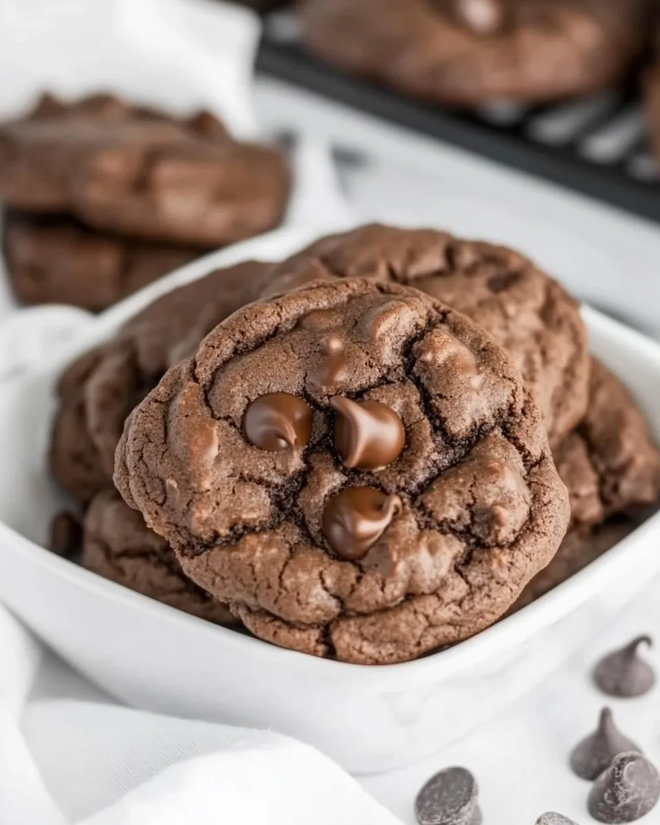 Easy Triple Chocolate Cookies recipe photo