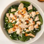 Easy Turkey Spinach Salad with Chutney Vinaigrette photo