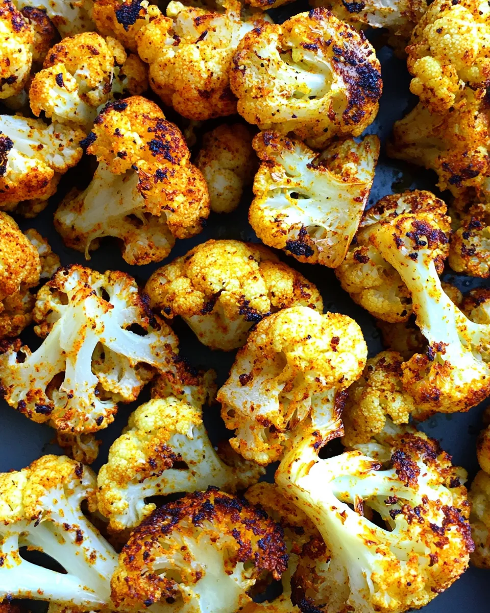 Delicious Turmeric Roasted Cauliflower image