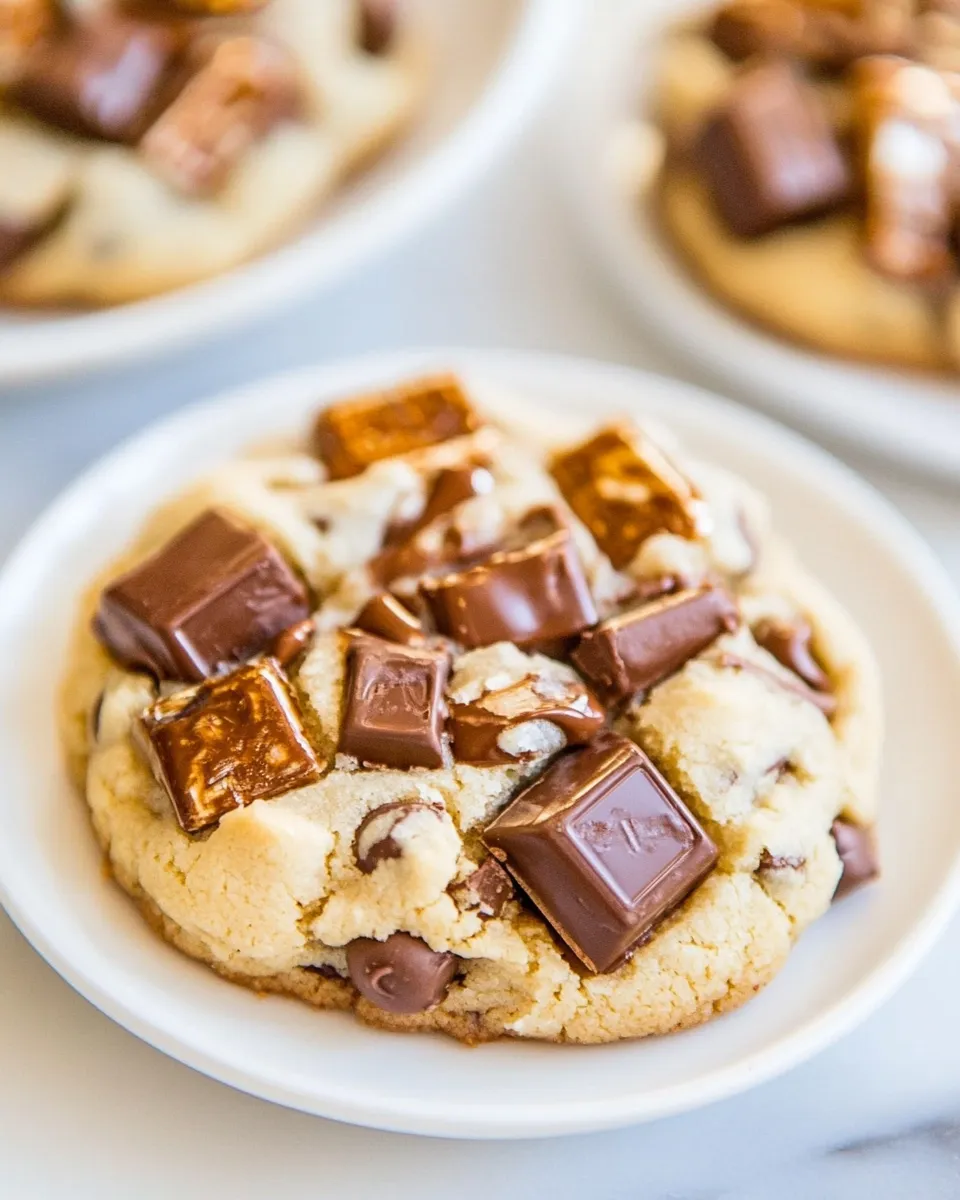 Homemade Twix Bar Chocolate Chip Cookies photo