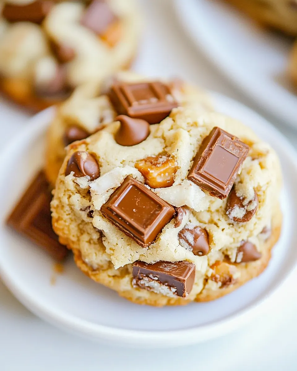 Tasty Twix Bar Chocolate Chip Cookies shot
