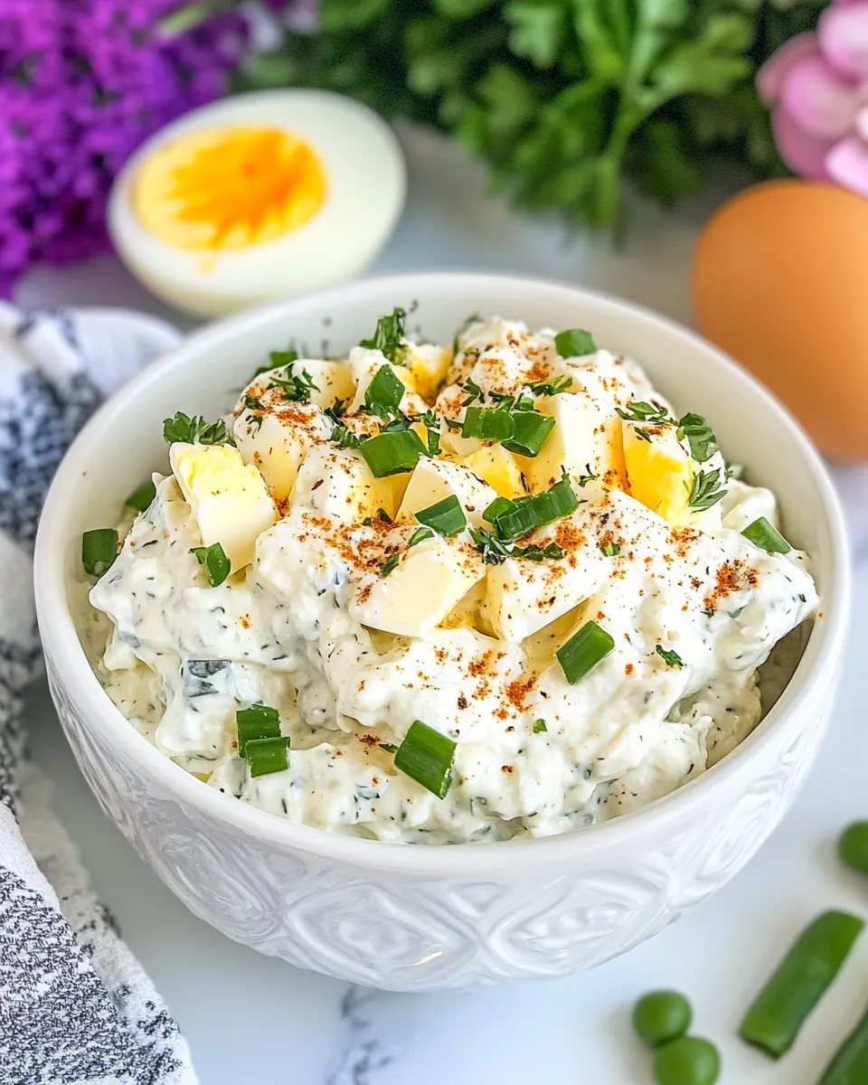 Delicious Tzatziki Egg Salad shot