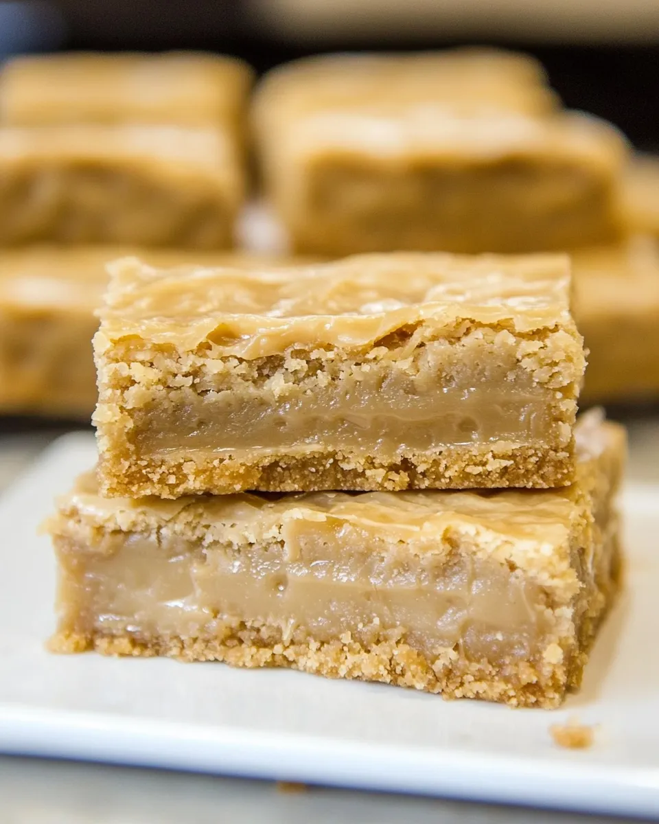 Homemade Vanilla Bean Caramel Blondies photo