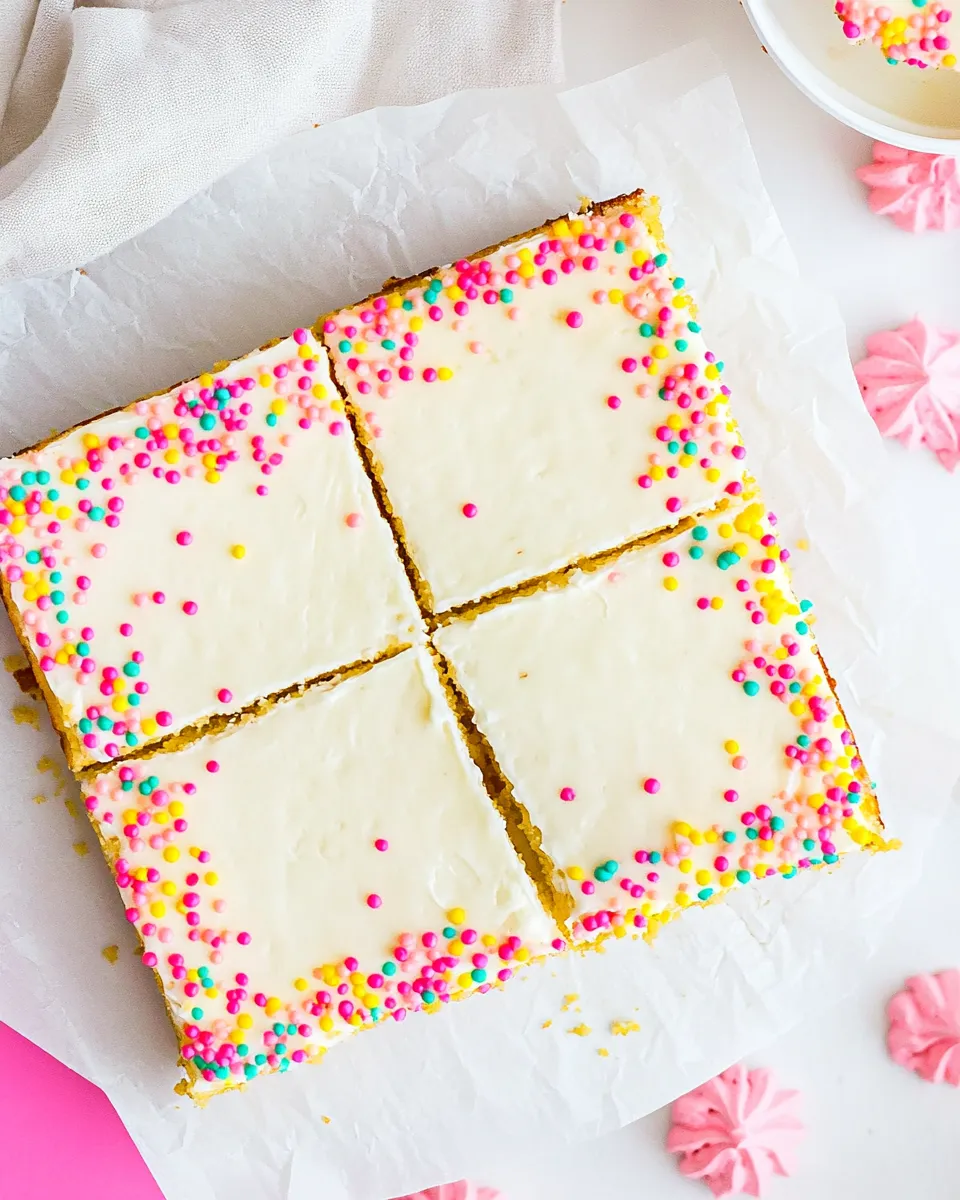 Homemade Vanilla Sheet Cake photo