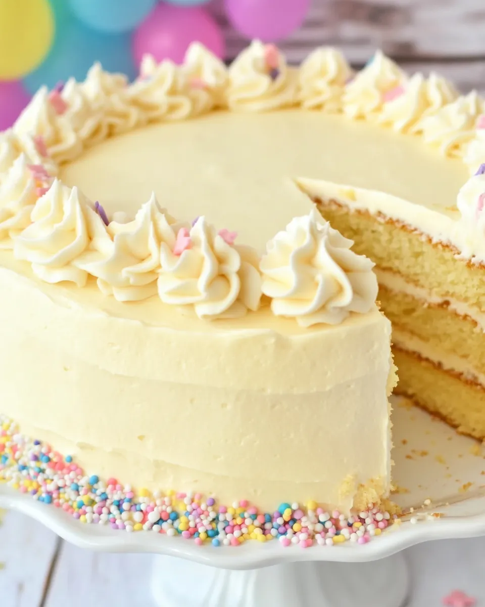 Classic Vegan Birthday Cake image