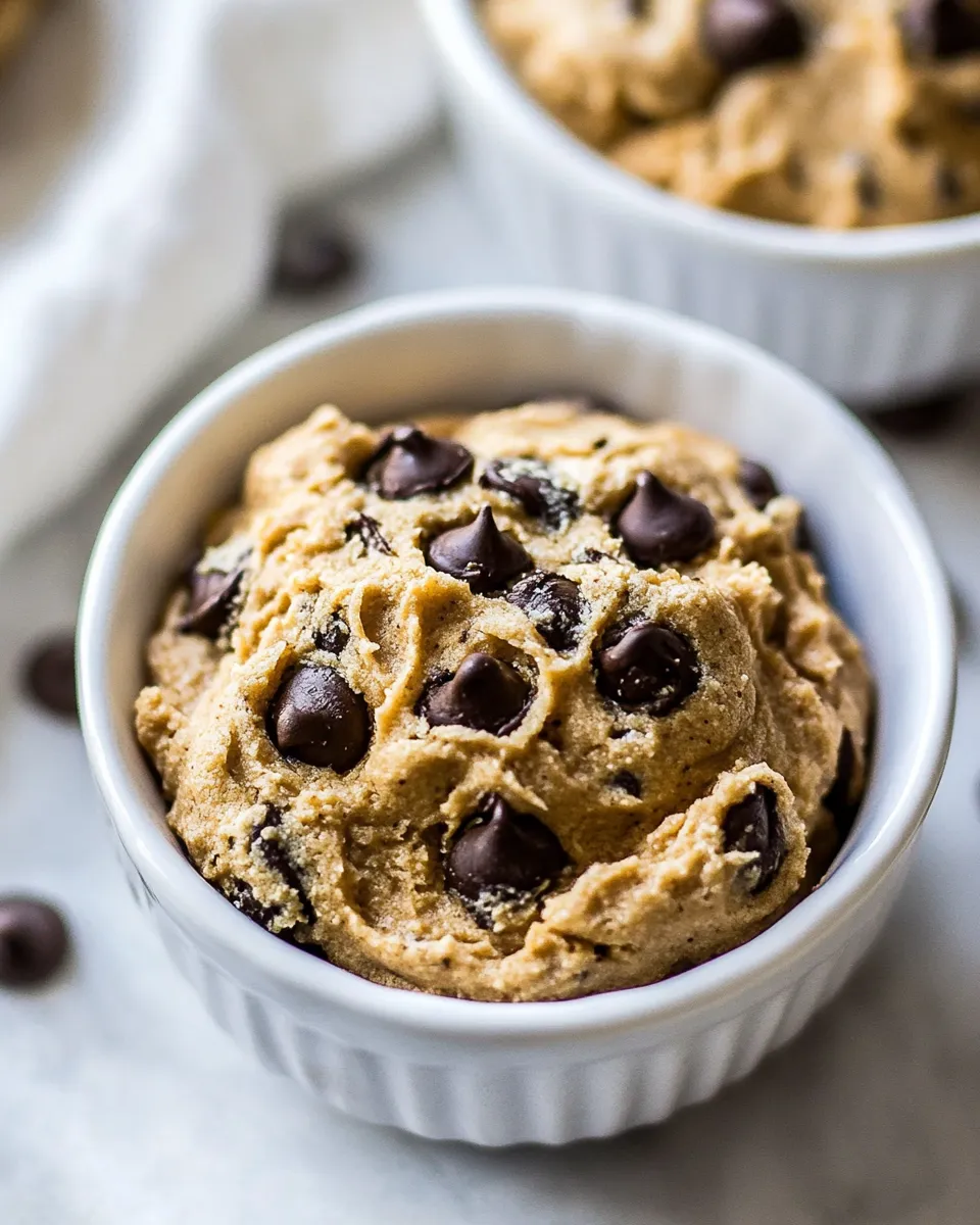 Easy Vegan Chickpea Cookie Dough Bowls photo